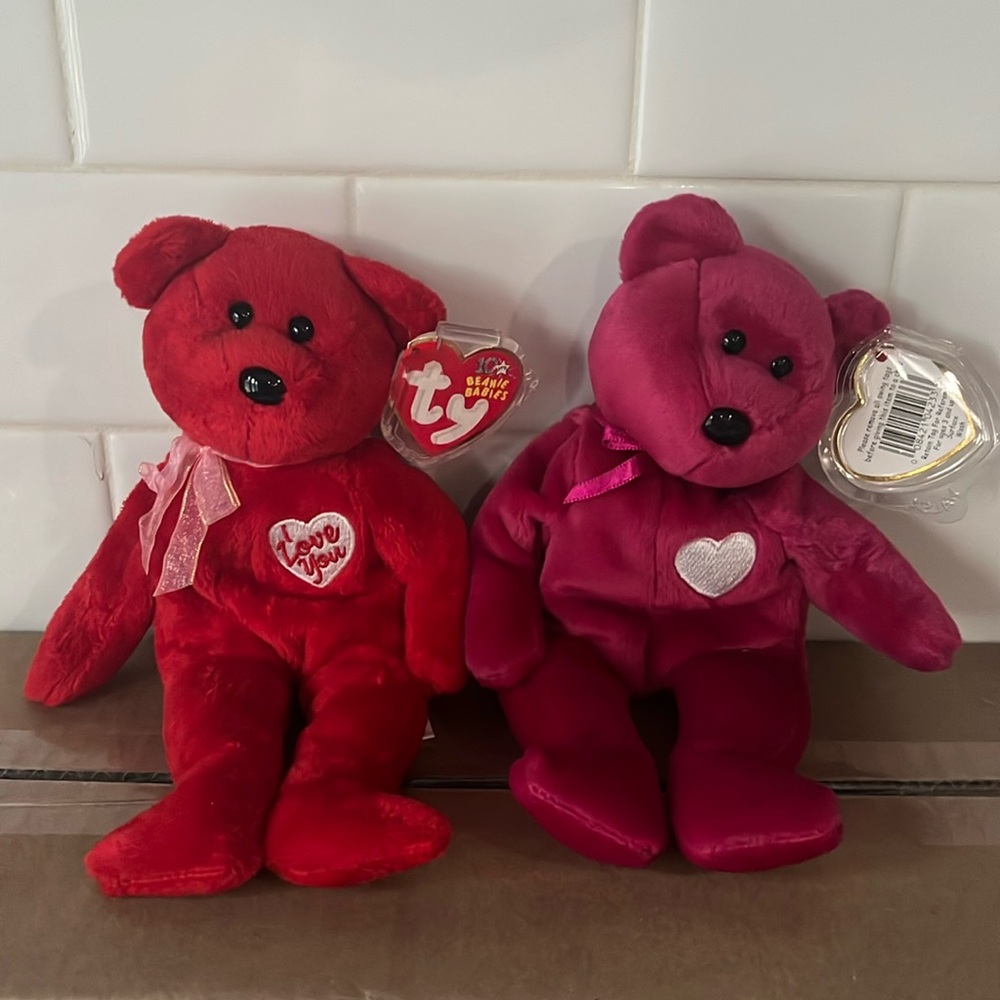 Ty Beanie Babies Valentina and Secret